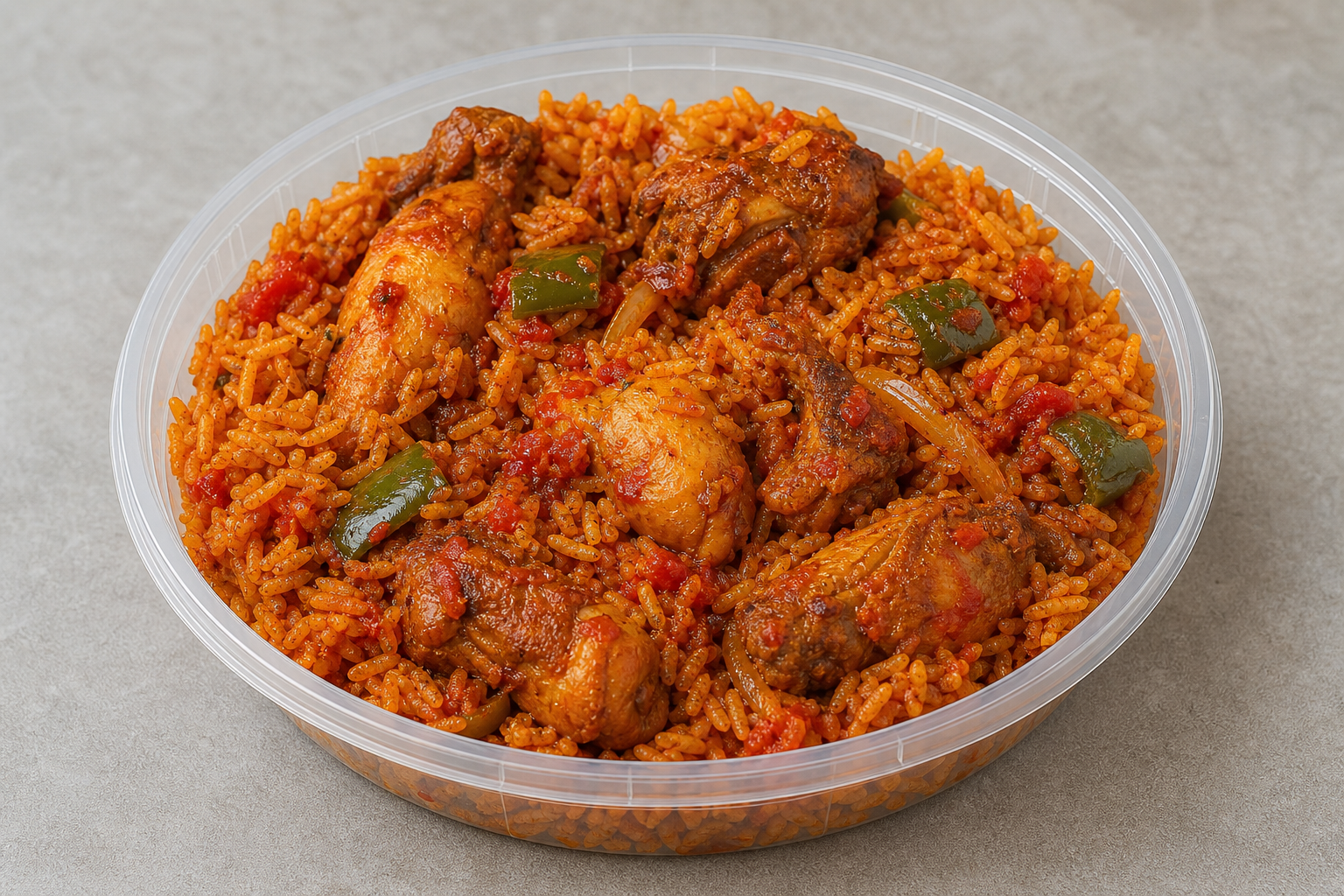 NG Jollof chicken plate african P07 — Nigeria dish