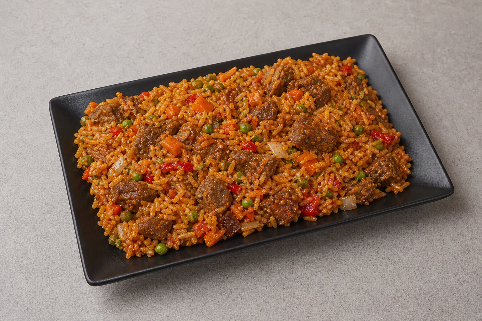 NG Spiced rice and beef african P02 — Nigeria dish