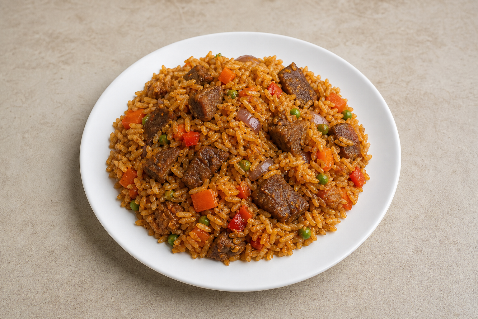 NG Spiced rice and beef african P09 — Nigeria dish
