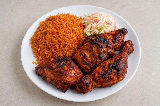 Photorealistic African grilled chicken P01 food image by VDAMO