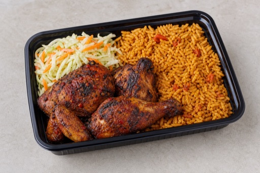 Photorealistic African grilled chicken P06 food image by VDAMO