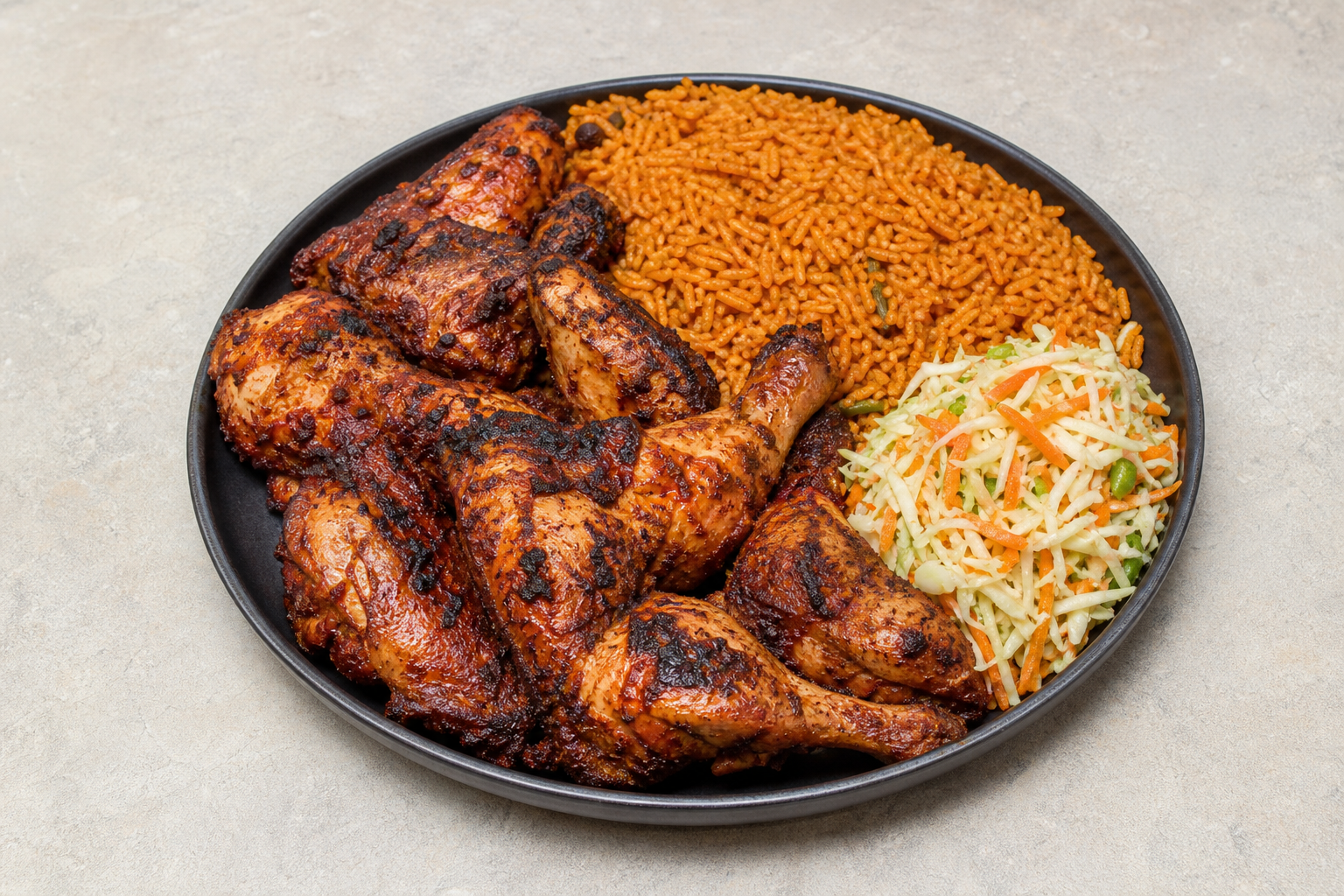 Photorealistic African grilled chicken P10 food image by VDAMO