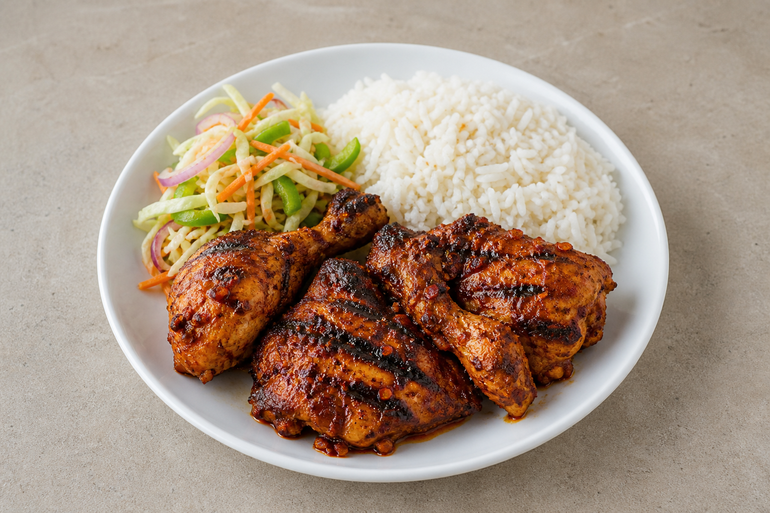 African grilled chicken P09 — Nigeria dish