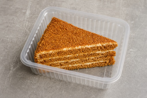 Photorealistic NL Honey cake slice dessert P07 food image by VDAMO