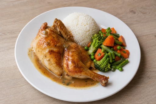 NL Roast chicken meal western P01 — Netherlands dish