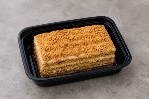 Photorealistic NO Honey cake slice dessert P06 food image by VDAMO