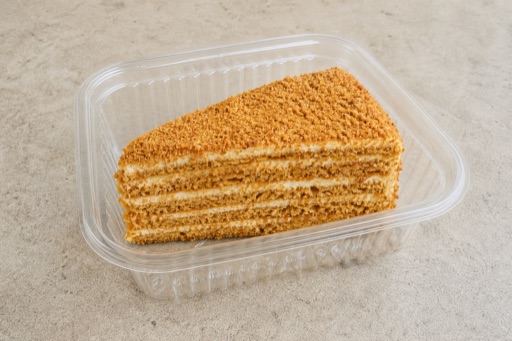 Photorealistic NO Honey cake slice dessert P07 food image by VDAMO