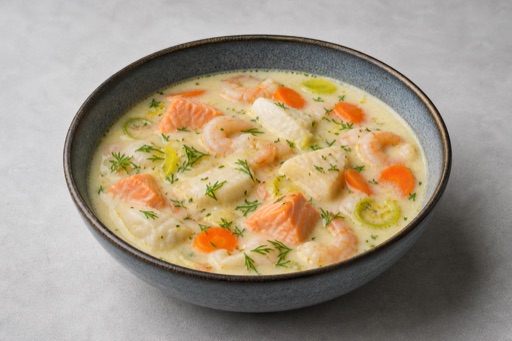 Photorealistic Fiskesuppe P06 food image by VDAMO