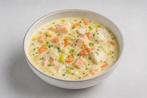 Photorealistic Fiskesuppe P08 food image by VDAMO