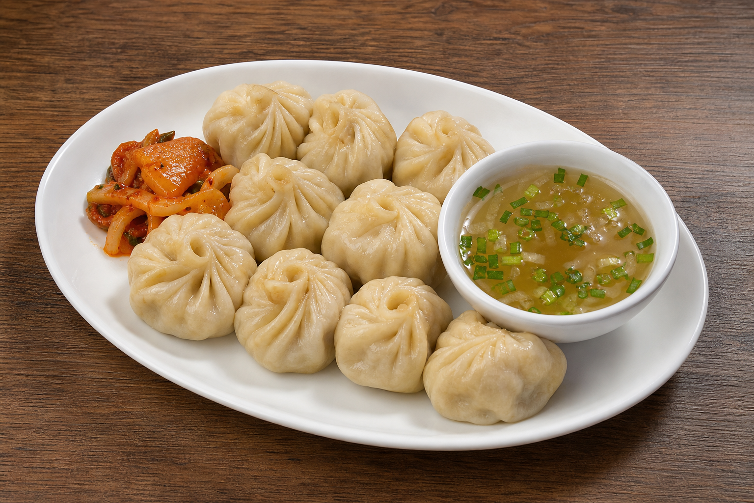 Photorealistic Nepali momo combo P03 food image by VDAMO