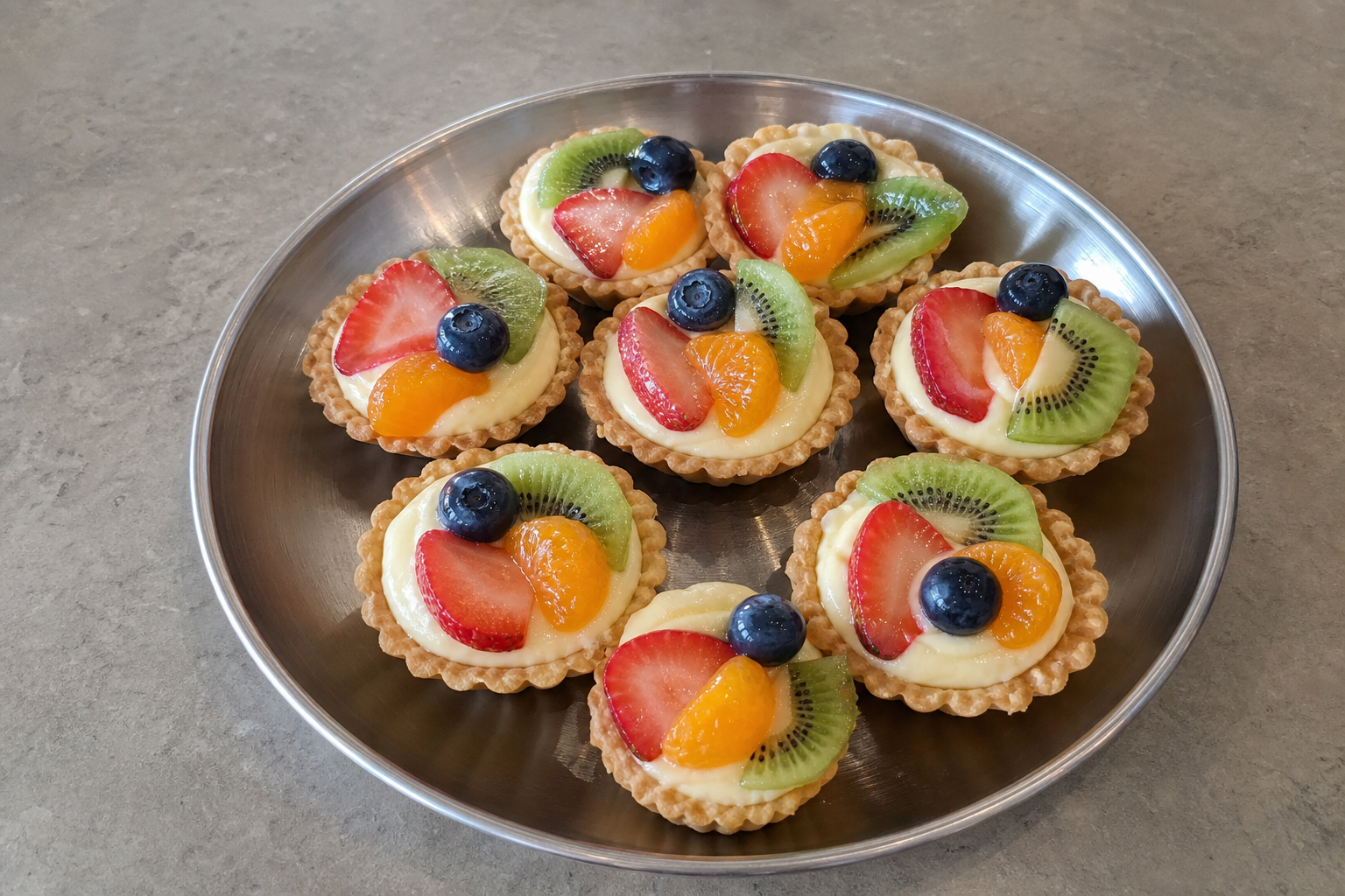 Photorealistic NZ Mini fruit tart bakery P05 food image by VDAMO