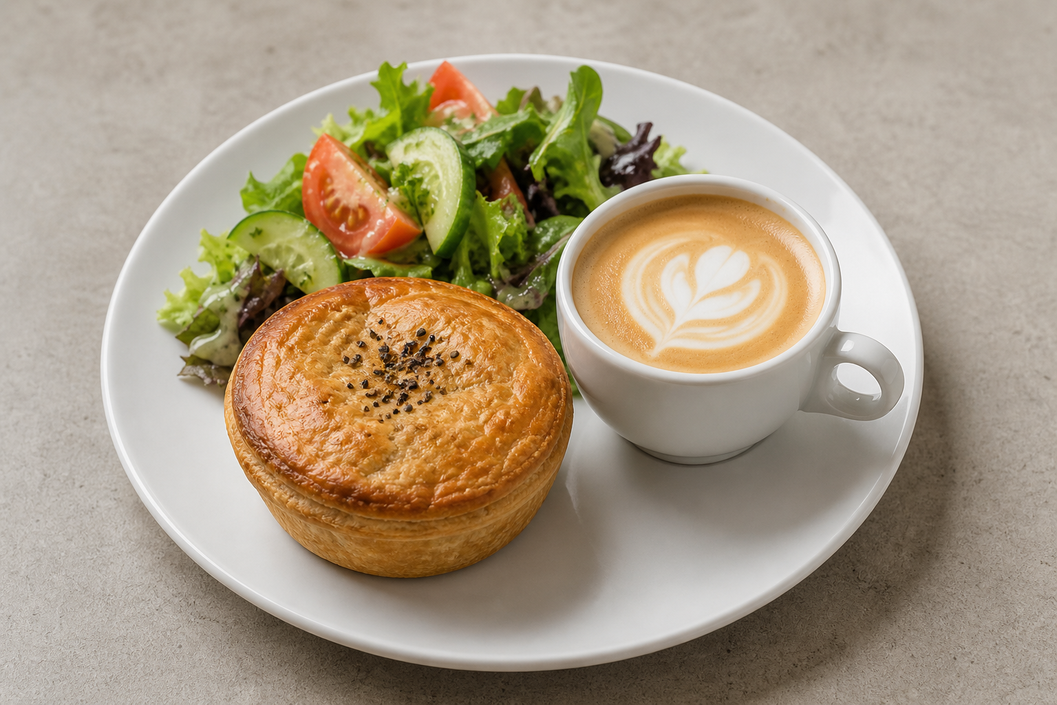 New Zealand cafe plate P09 — dish