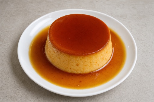 Photorealistic NZ Caramel custard dessert P09 food image by VDAMO