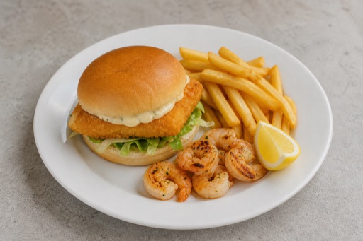 NZ Kids burger meal fast-food P01 — New Zealand dish