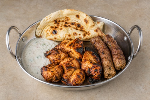 Photorealistic Pakistani BBQ plate P05 food image by VDAMO