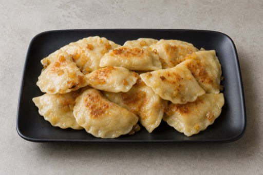 Photorealistic European dumpling plate P02 food image by VDAMO