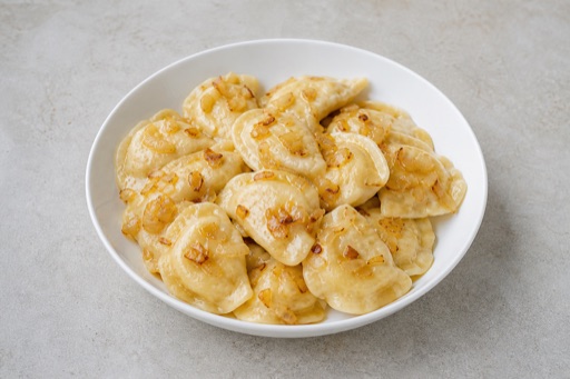 Photorealistic European dumpling plate P04 food image by VDAMO