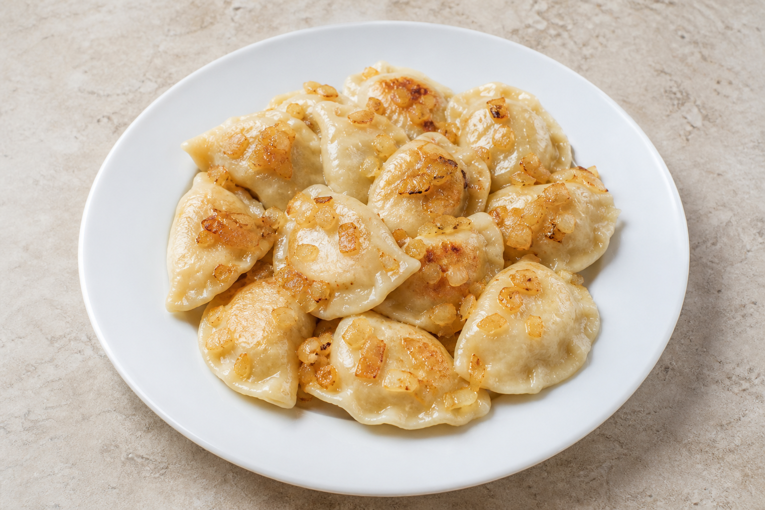 Photorealistic European dumpling plate P01 food image by VDAMO