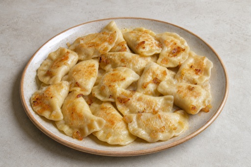 Photorealistic European dumpling plate P10 food image by VDAMO