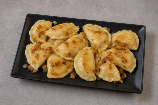 Photorealistic European dumpling plate P02 food image by VDAMO