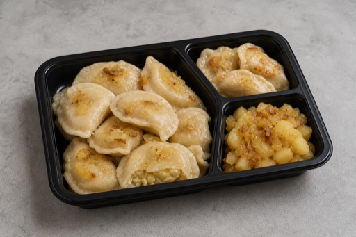 Photorealistic European dumpling plate P08 food image by VDAMO