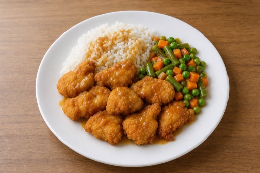 Photorealistic PT Chicken nuggets box fast-food P01 food image by VDAMO