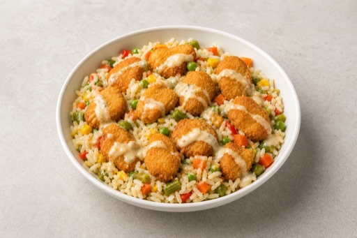 Photorealistic PT Chicken nuggets box fast-food P04 food image by VDAMO