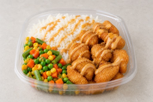 Photorealistic PT Chicken nuggets box fast-food P07 food image by VDAMO