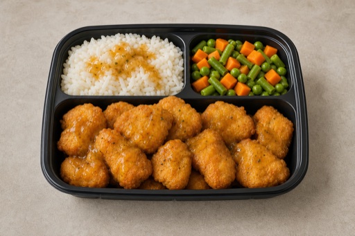 Photorealistic PT Chicken nuggets box fast-food P08 food image by VDAMO