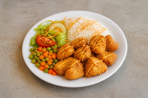 Photorealistic PT Chicken nuggets box fast-food P09 food image by VDAMO