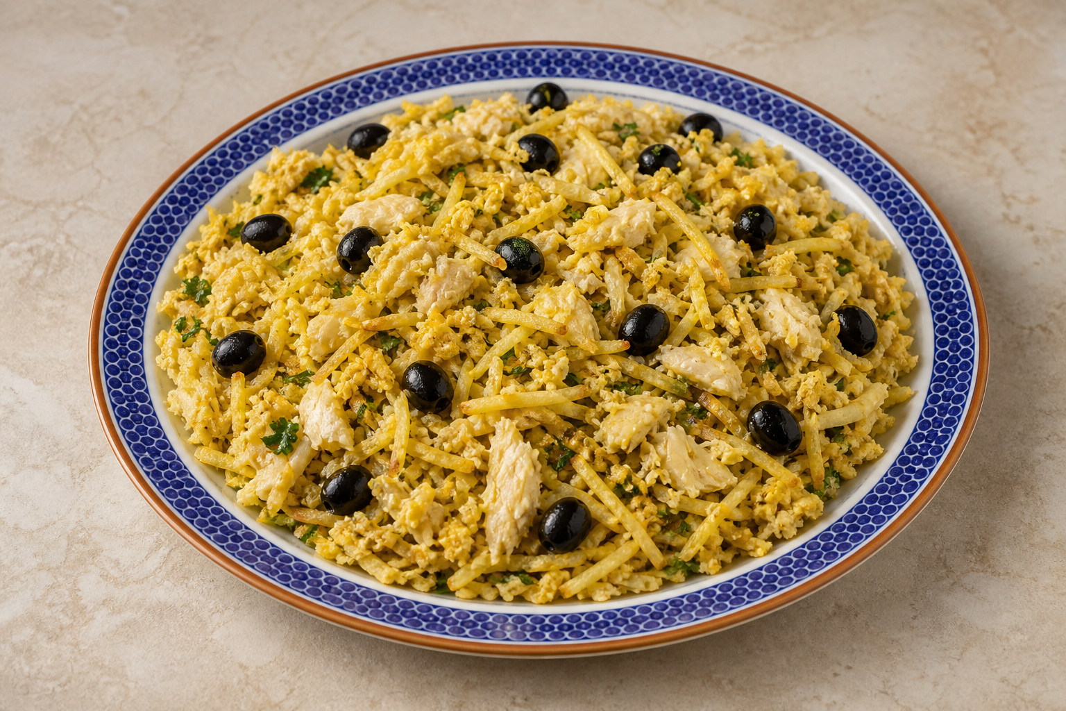 Photorealistic Bacalhau à Brás P10 food image by VDAMO