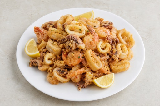 PT Fried calamari basket portuguese menu photo, Portugal menu images by VDAMO