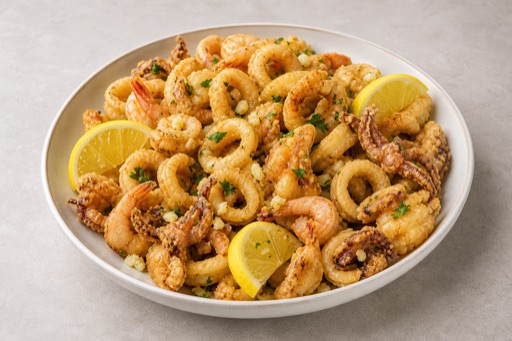 PT Fried calamari basket portuguese P04 — Portugal dish