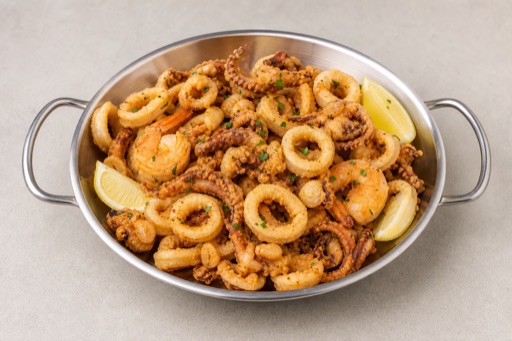 PT Fried calamari basket portuguese P05 — Portugal dish