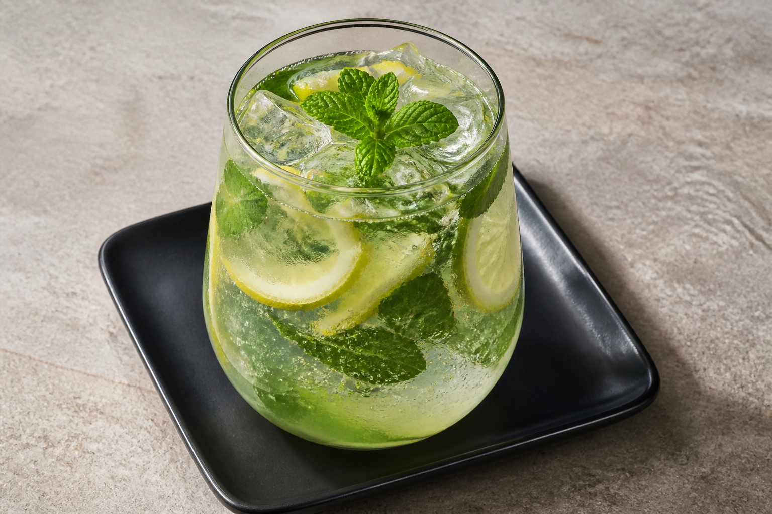 Photorealistic QA Mint lemonade bar-drink P02 food image by VDAMO