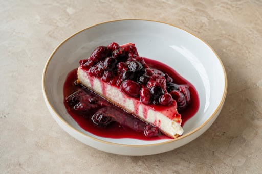 Photorealistic RO Fruit cheesecake slice dessert P04 food image by VDAMO