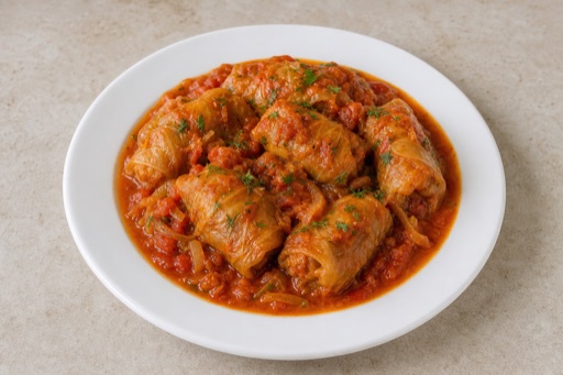 Photorealistic RO Cabbage roll plate eastern-european P01 food image by VDAMO