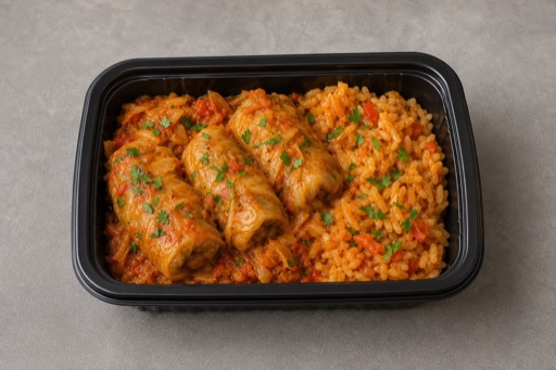 Photorealistic RO Cabbage roll plate eastern-european P06 food image by VDAMO