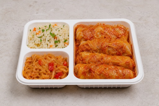 Photorealistic RO Cabbage roll plate eastern-european P08 food image by VDAMO
