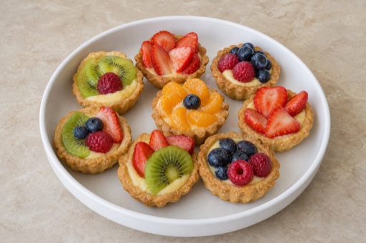 Photorealistic RS Mini fruit tart bakery P04 food image by VDAMO