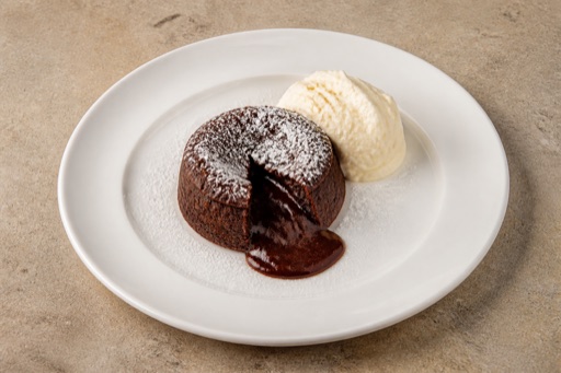 RS Chocolate lava cake dessert menu photo, Serbia menu images by VDAMO