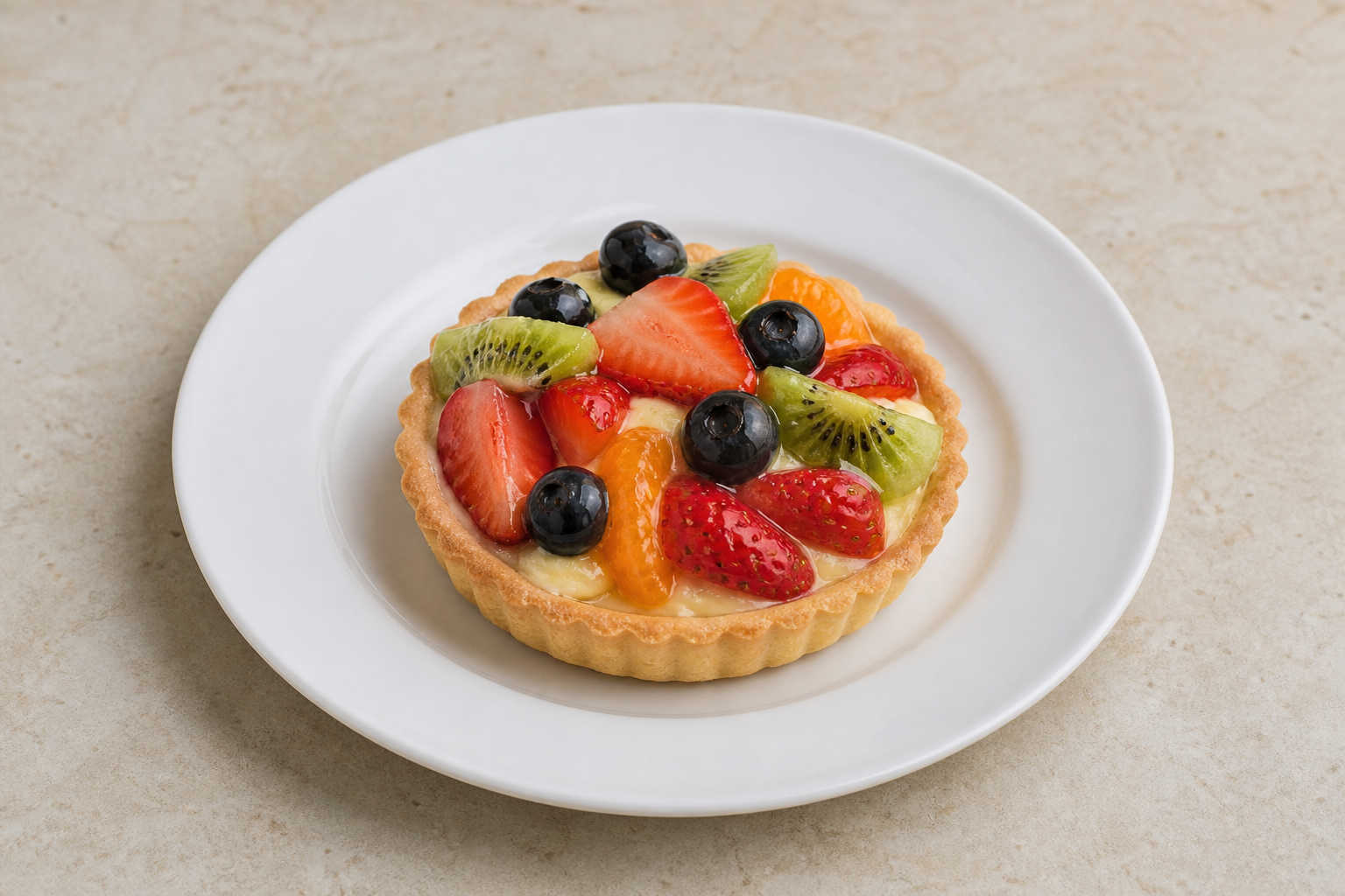 Photorealistic RU Mini fruit tart bakery P09 food image by VDAMO