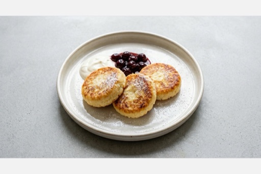 Photorealistic Syrniki P03 food image by VDAMO