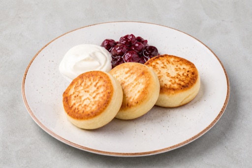 Photorealistic Syrniki P04 food image by VDAMO