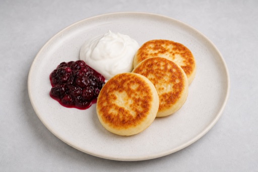 Photorealistic Syrniki P06 food image by VDAMO