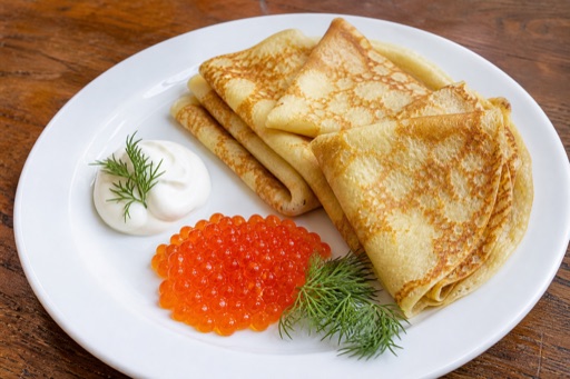 Blini with caviar food image by VDAMO