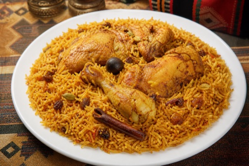 Saudi chicken kabsa food image by VDAMO