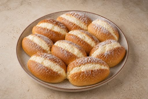 SA Cream filled bun street-food P10 — Saudi Arabia dish