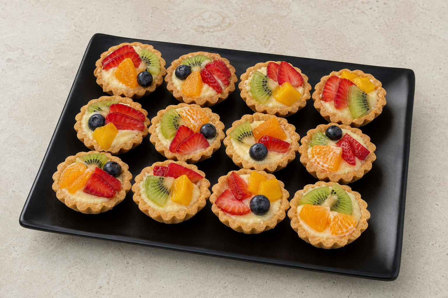 SA Mini fruit tart street-food P02 — Saudi Arabia dish