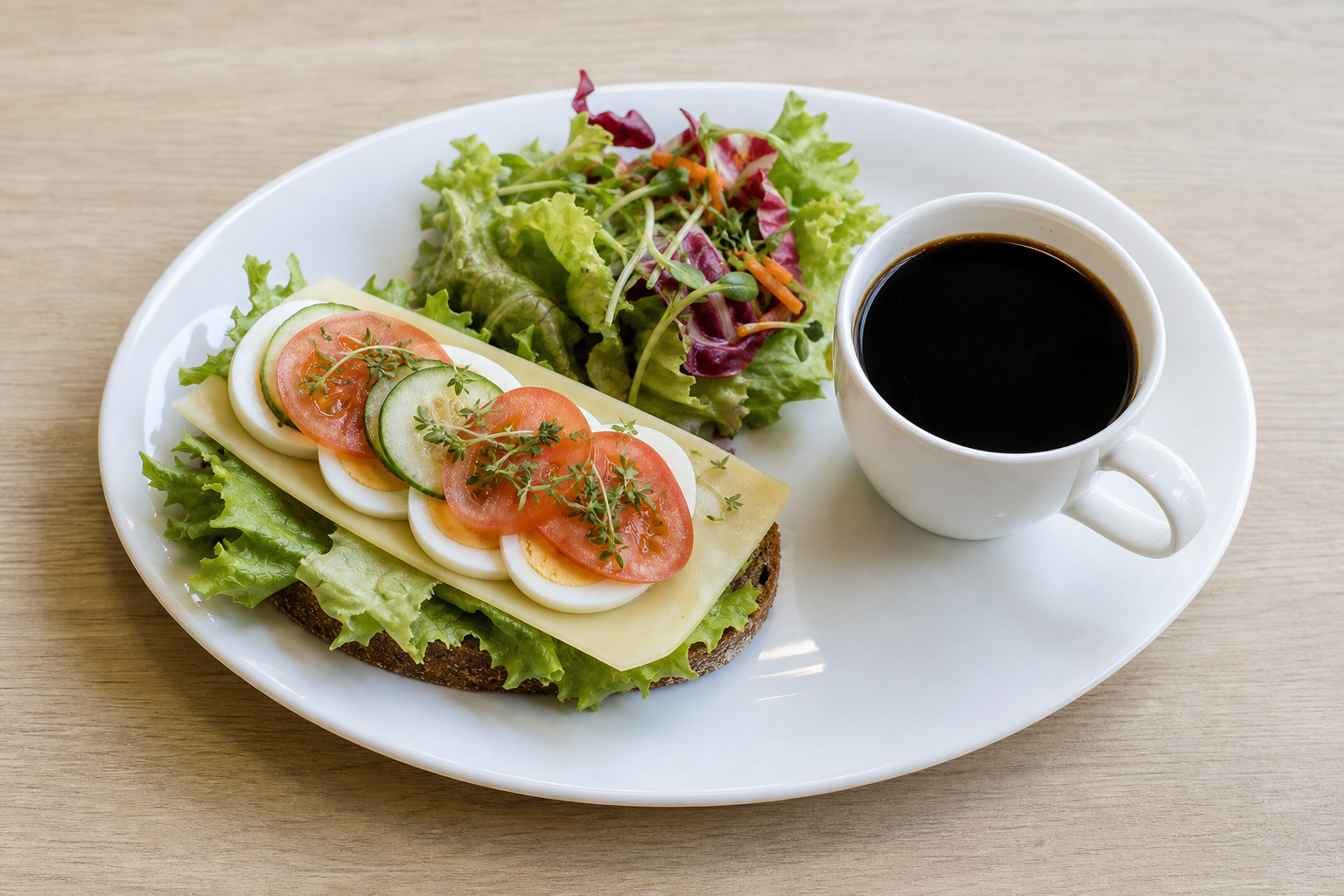 Nordic cafe plate P03 — Sweden dish